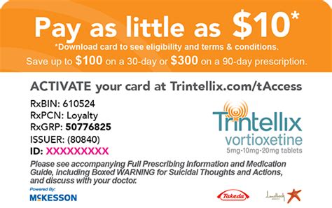 Trintellix savings card replacement